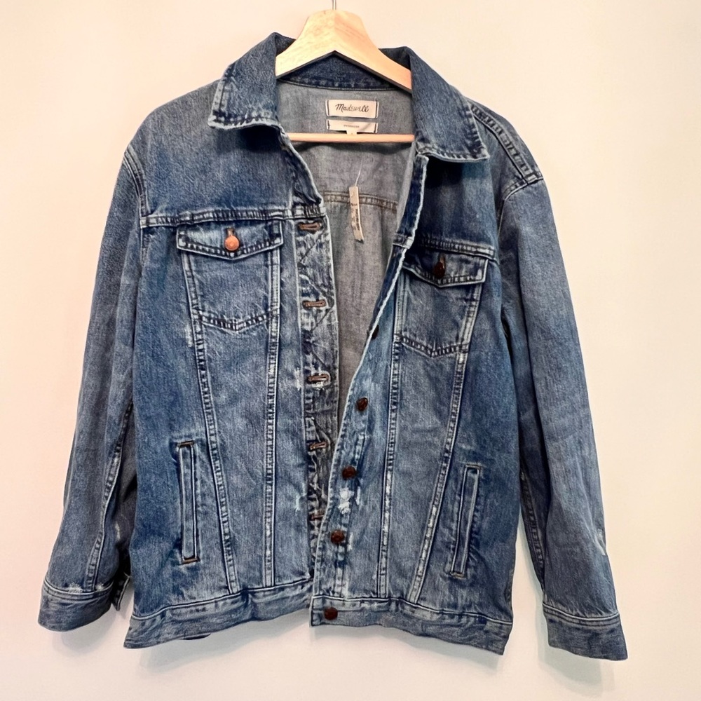 NWT MADEWELL OVERSIZED JEAN JACKET